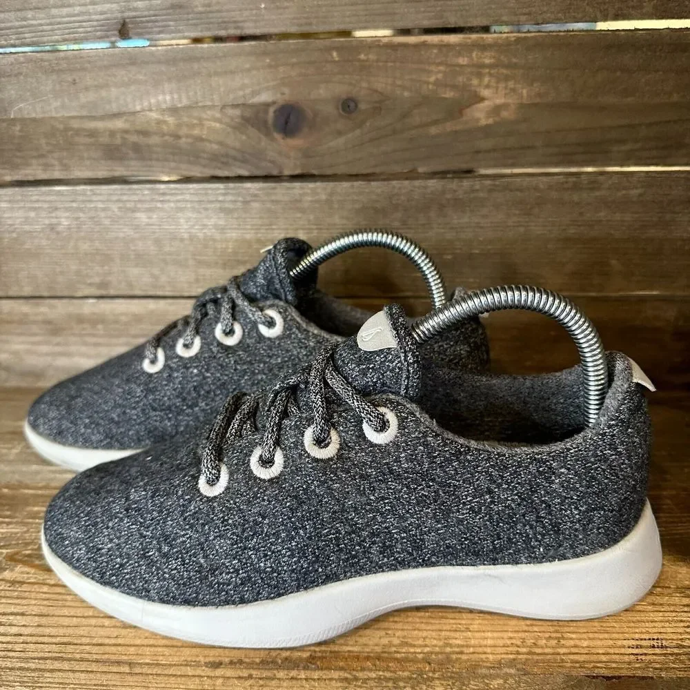 Womens Allbirds‎ Wool Runners Gray Athletic Comfort Sneakers Shoes Size 8 M GUC
